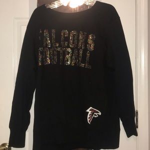 Falcons glitter crew neck sweatshirt!